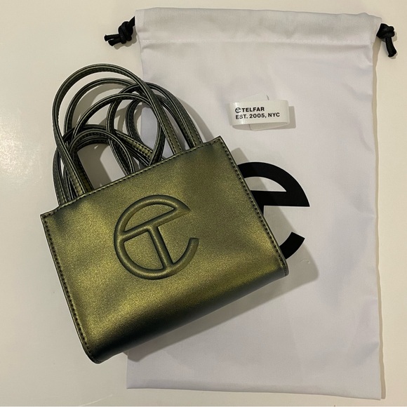 Telfar Small Shopping Bag | Acid - Picture 3 of 8